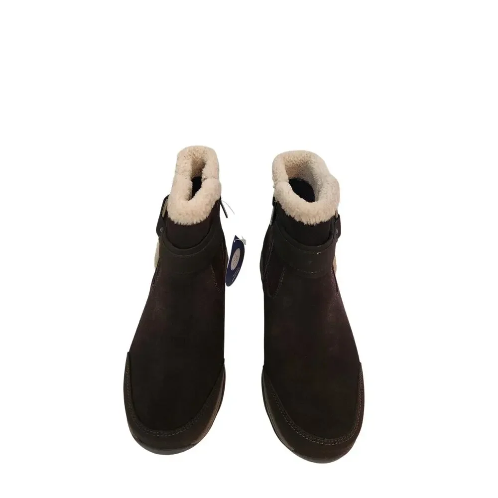 New Easy Spirit Elinor Cold Weather Booties Snow Brown 8M
